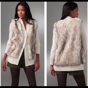 ⭐️rebecca Taylor Faux Fur Wool Mohair Cardigan⭐️